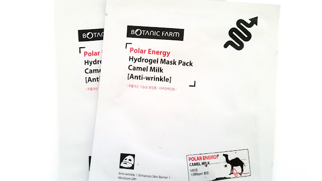 Botanic Farm Polar Energy Hydrogel Mask Pack: Camel Milk Review