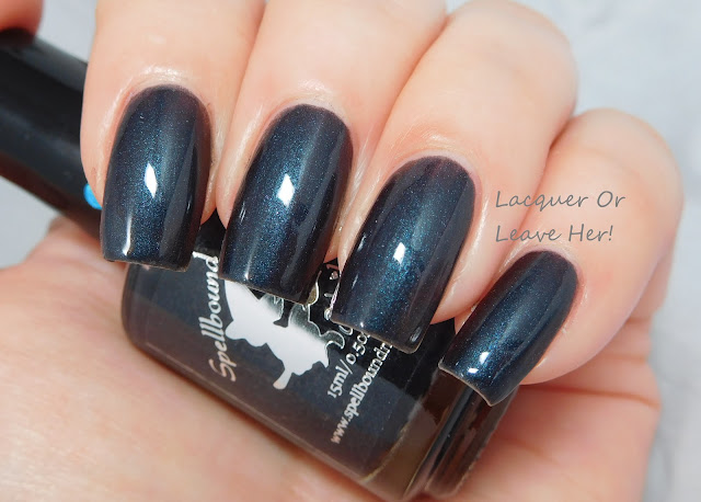Spellbound Nails Tom Riddle's Diary with topcoat