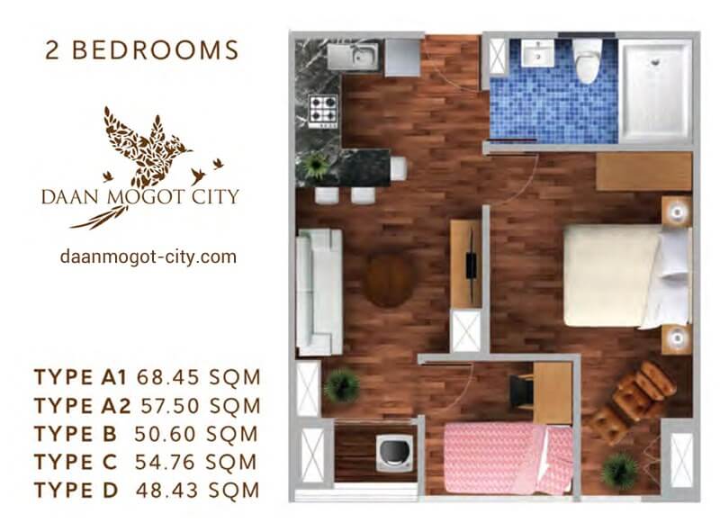 Apartemen DAMOCI Jakarta Tipe 2 BR Apartemen DAMOCI Jakarta Tipe 2 BR