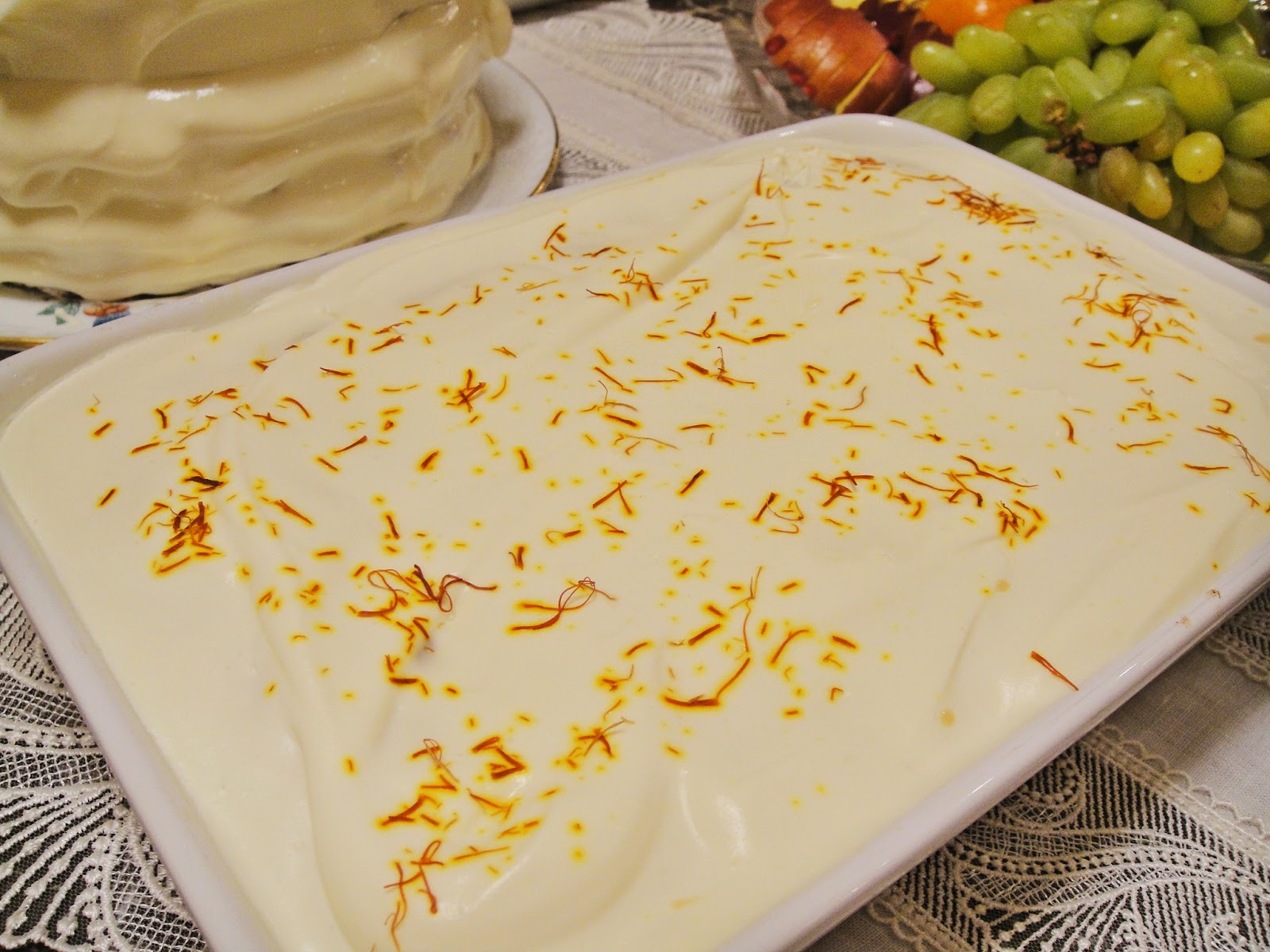 Maryam's Culinary Wonders 1158. Saffron Milk Cake