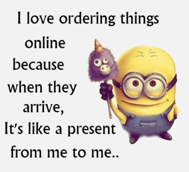 I love ordering things online