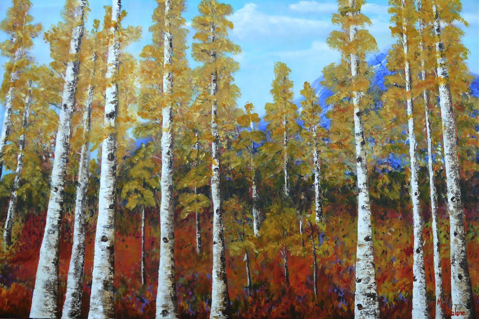 Aspen Tree Paintings December 2011