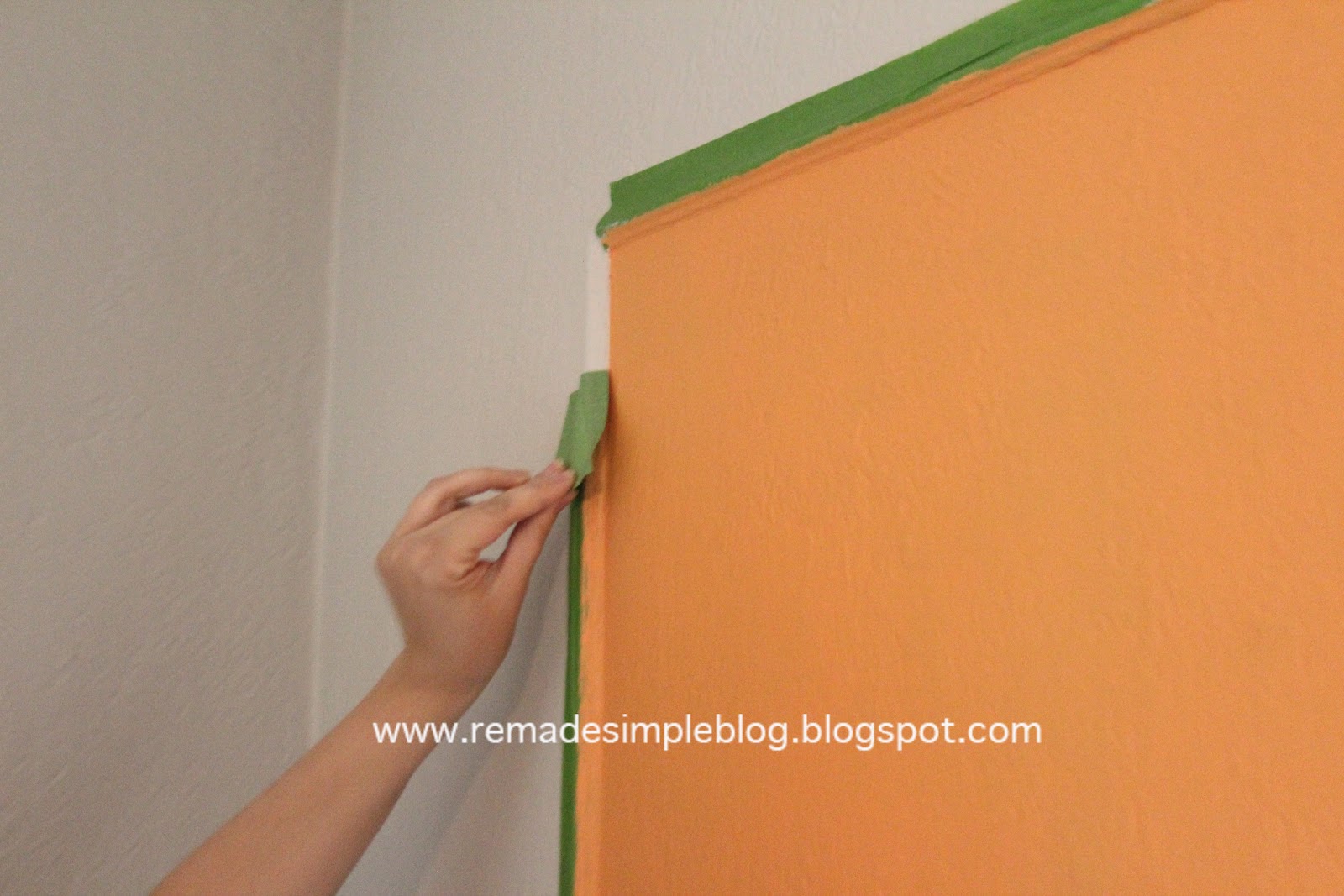ReMadeSimple How to Paint a Straight Line on a Textured Wall