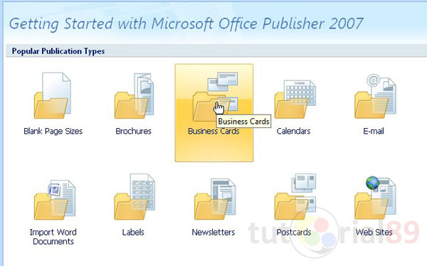 Cara Menciptakan Kartu Nama Dengan Microsoft Publisher