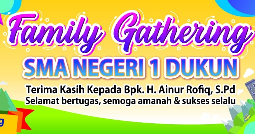 Desain Banner Family Gathering - gambar spanduk