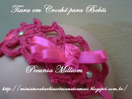 Sapatinhos e Tiara de Crochê Para Meninas Sapatinhos e Tiara de Crochê Para Meninas