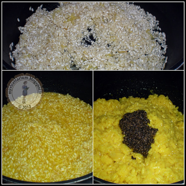 My Ricettarium Risotto allo zafferano con tartufo e funghi
