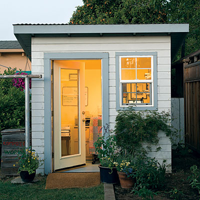 converting a garden shed to an office