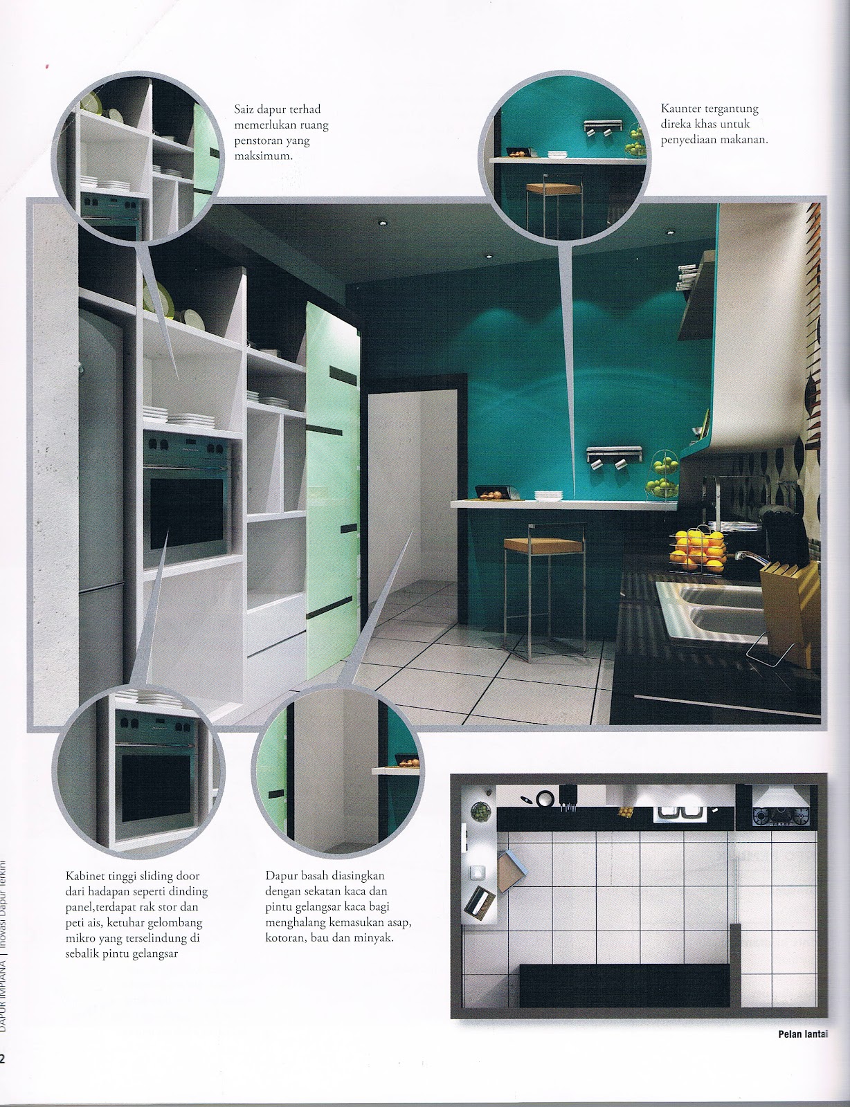 Pelan Dapur Basah Desainrumahid Imanpuri Interior Architecture Mengolah Ruang Dapur Apartmen