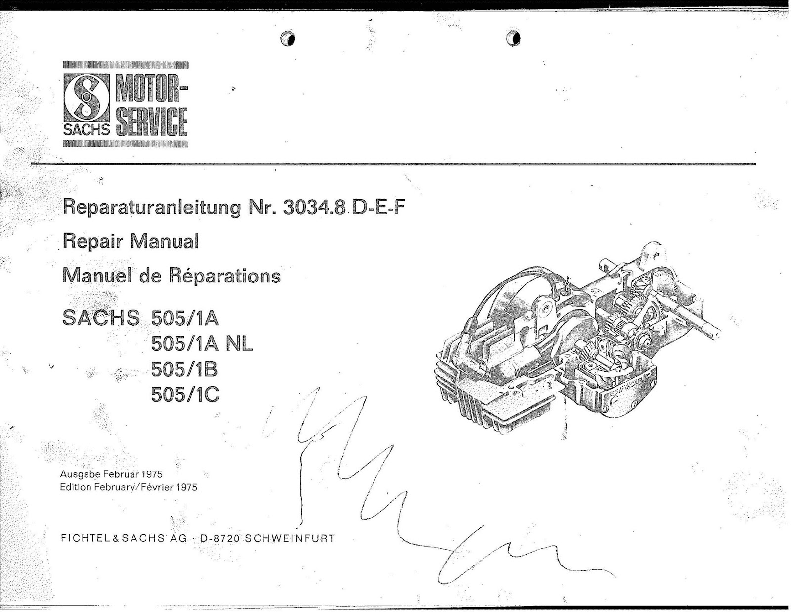 OB1 Repairs: Sachs 505 Service Manual