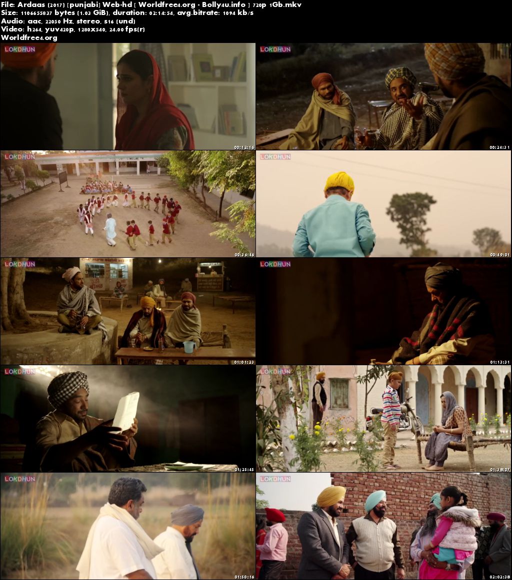Screen Shoots of Watch Online Ardaas 2016 WEBHD 400Mb Punjabi Movie 480p Free Download Worldfree4.org