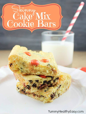 Skinny Cake Mix Cookie Bars Healthier Cake Mix Cookies