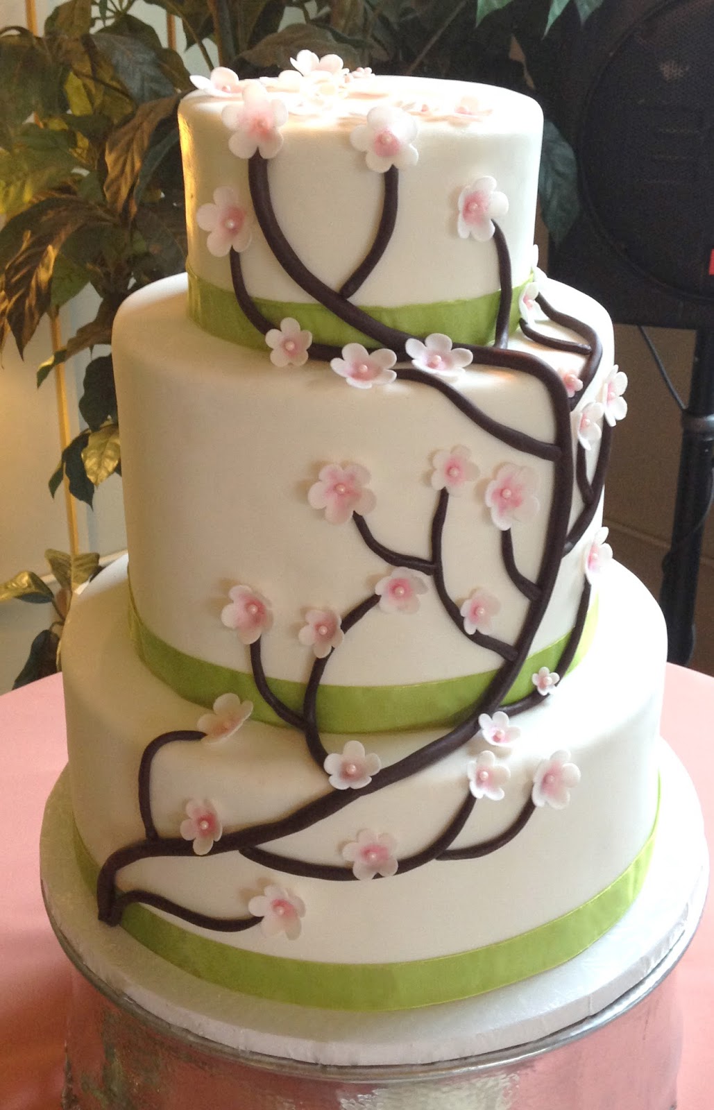 The Cake Market Cherry Blossom Wedding Cake