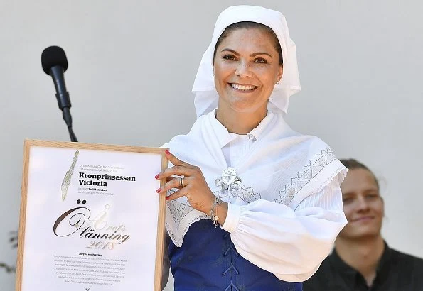 Crown Princess Victoria of Sweden was officially named as Årets Ölänning (the Öland Inhabitant of the Year) with a ceremony held in Solliden