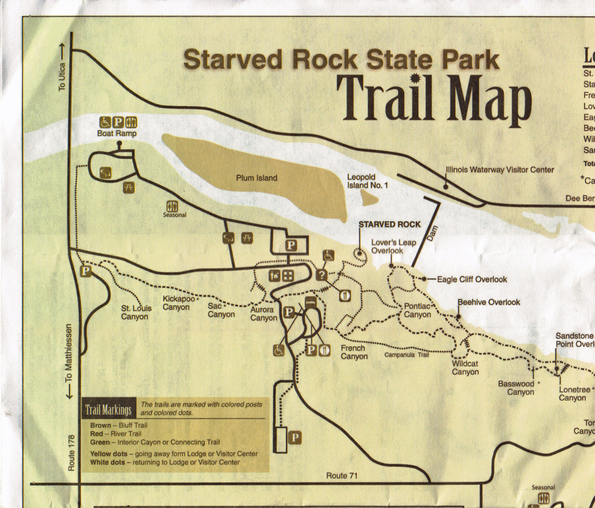 Starved Rock State Park Campground Map