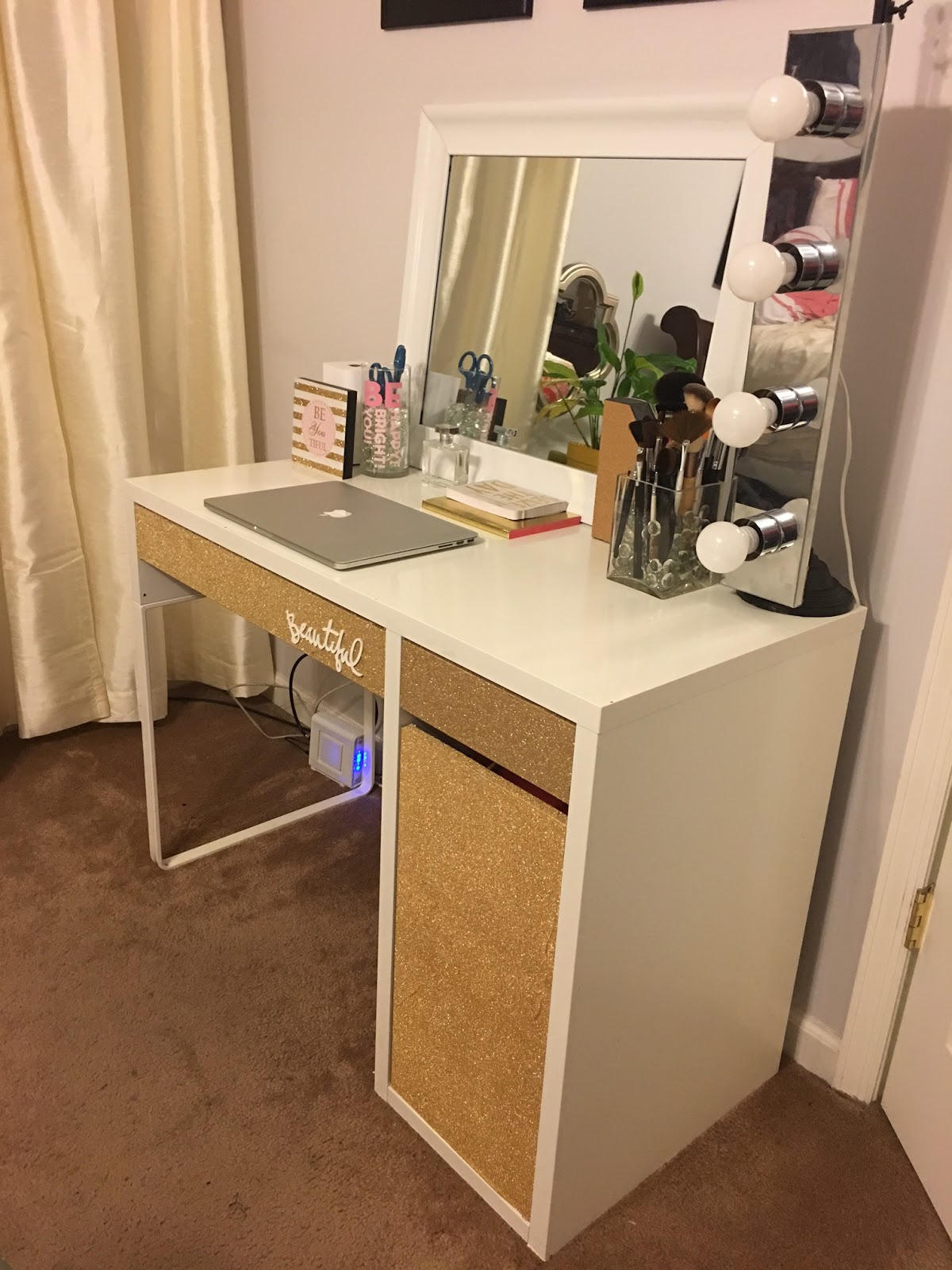 My 20 Ikea Desk Makeup Vanity DIY Projects By Nina