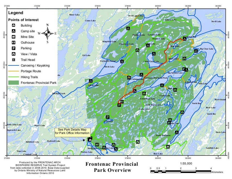 Frontenac Park Map Color 2018