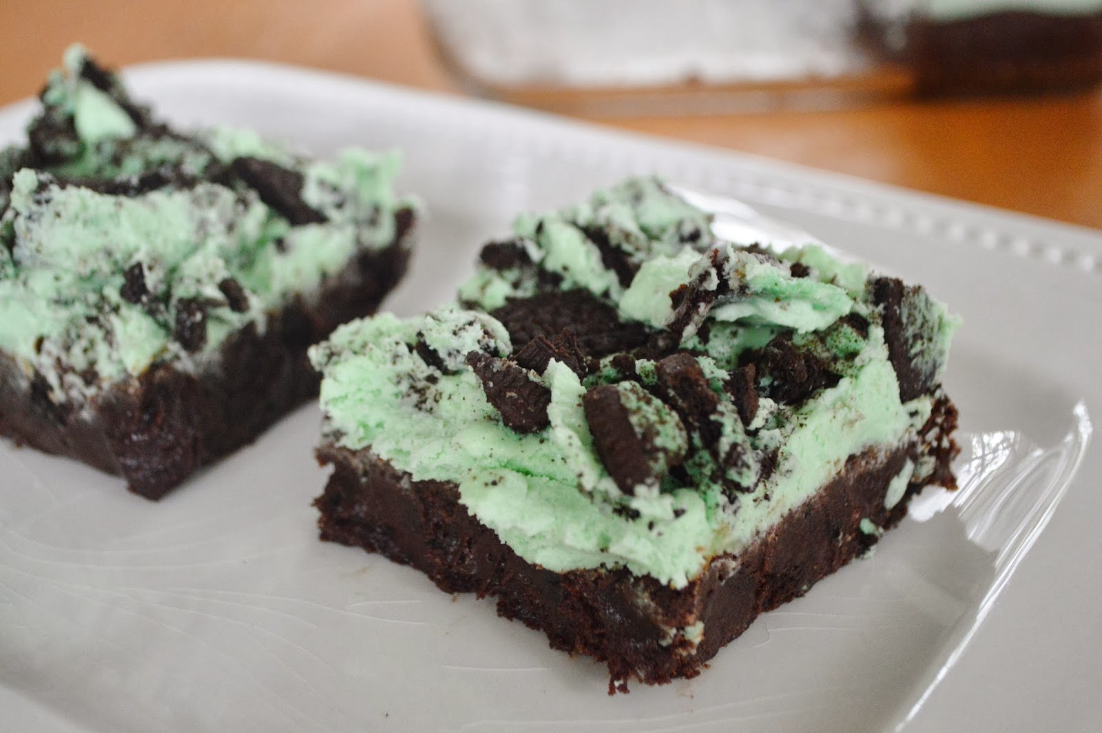 The Art of Comfort Baking Oreo Brownies with Mint Buttercream Frosting