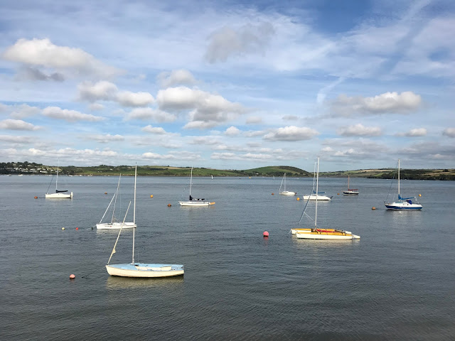 Boats on the Camel Estuary from the Camel Trail, Padstow, Cornwall