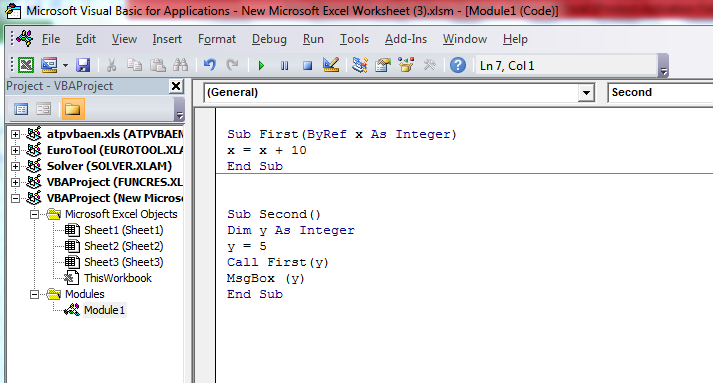 The Difference between ByVal and ByRef in Excel VBA ~ Excel and Analytics