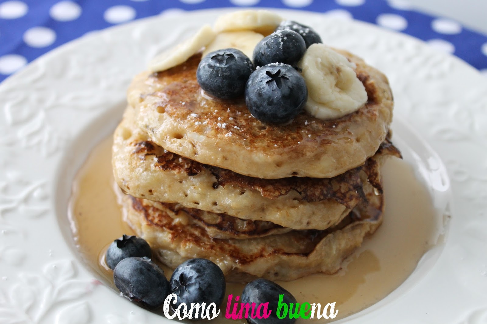 Como Lima BUEna Pancakes o tortitas americanas de avena y banana