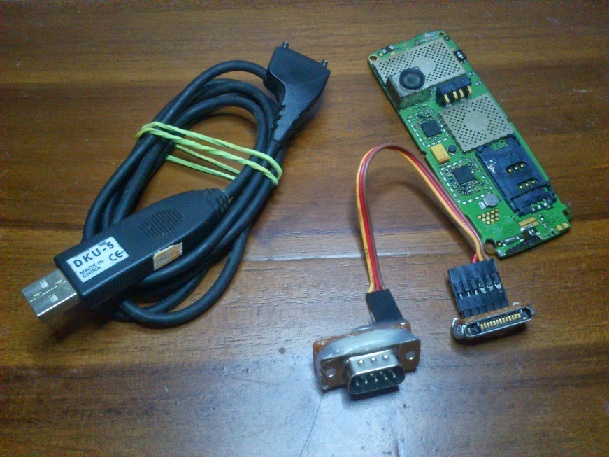 Membuat USB to Serial RS232 dengan Kabel DKU-5 dan Ponsel Bekas