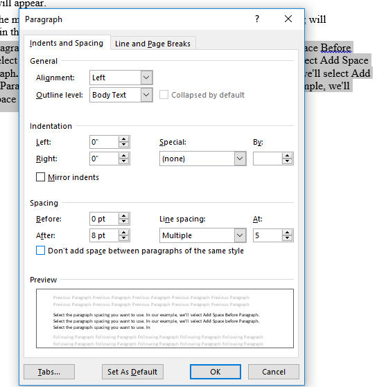 Spacing - Anoosha's blog