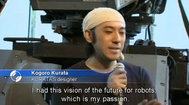 KURATAS is a giant, 4-ton Transformers-like super robot made by artist Kogoro Kurata in Suidobashi Heavy Industries (SHI) in Japan. KURATAS is a giant, 4-ton Transformers-like super robot made by artist Kogoro Kurata in Suidobashi Heavy Industries (SHI) in Japan.