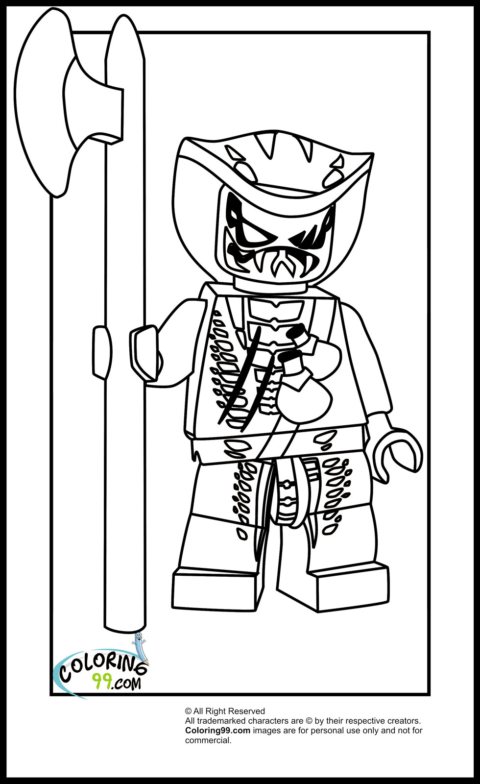 LEGO Ninjago Venomari Coloring Pages Team colors