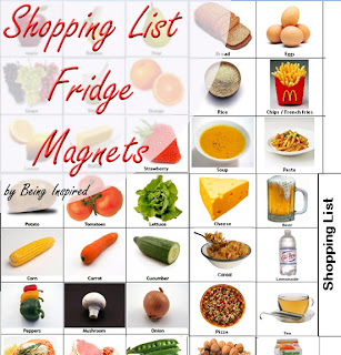 Shopping List Fridge Magnets