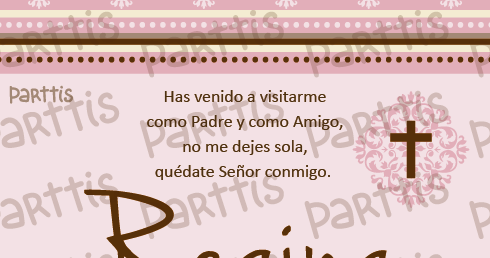 parttis 12 oraciones para invitaciones bautizo primera comunión