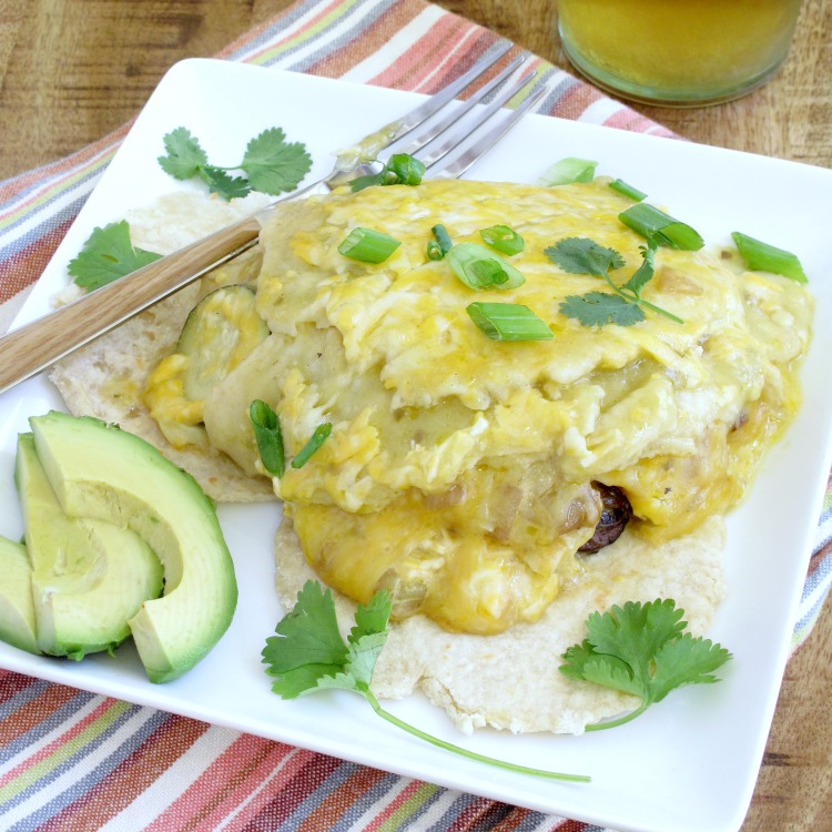 Simply Healthy Family Pressure Cooker Enchiladas Verdes {Green Chile