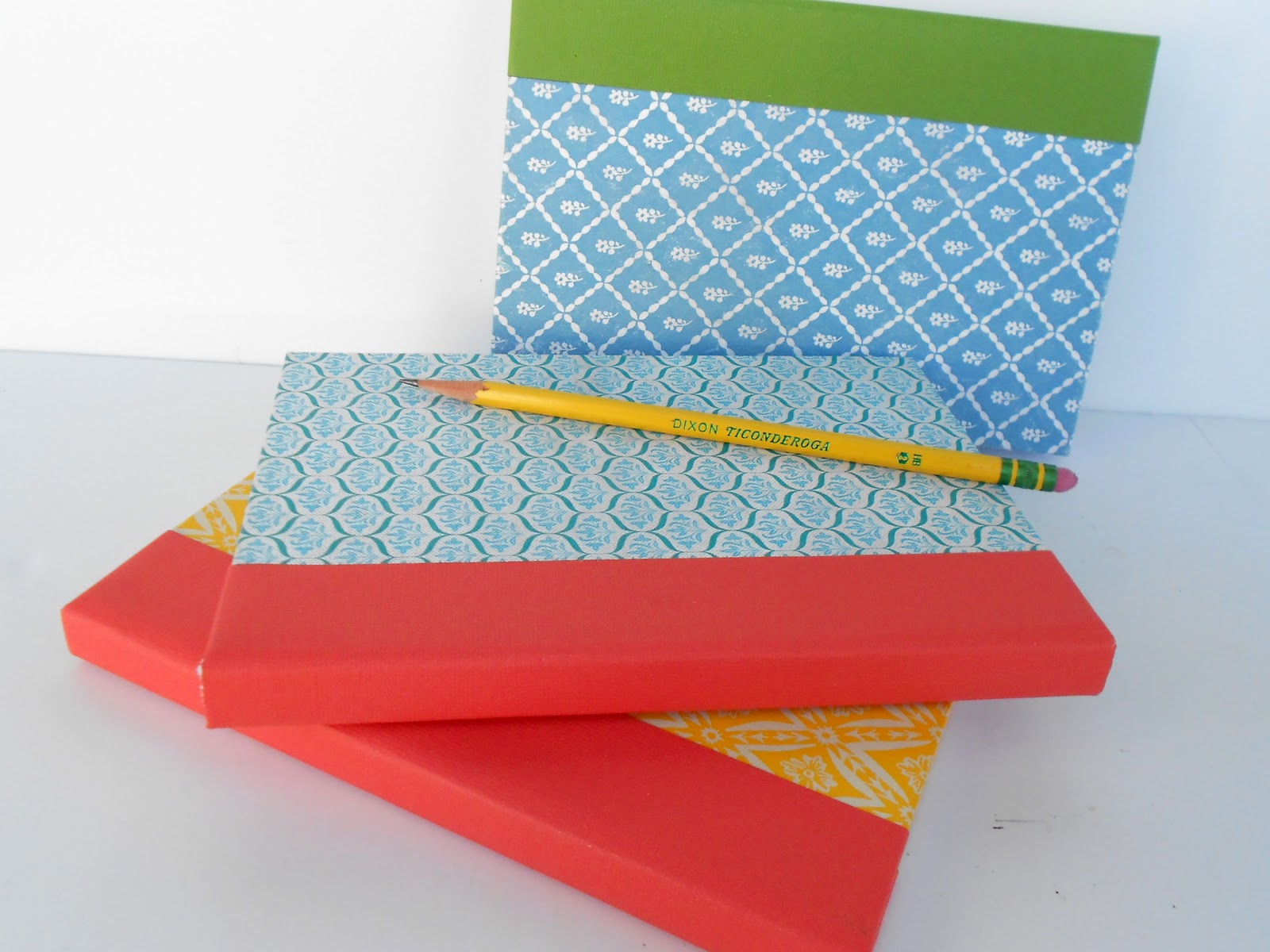 Last Minute Handmade Gift Tutorial Make Upcycled Book Journals(Elmers