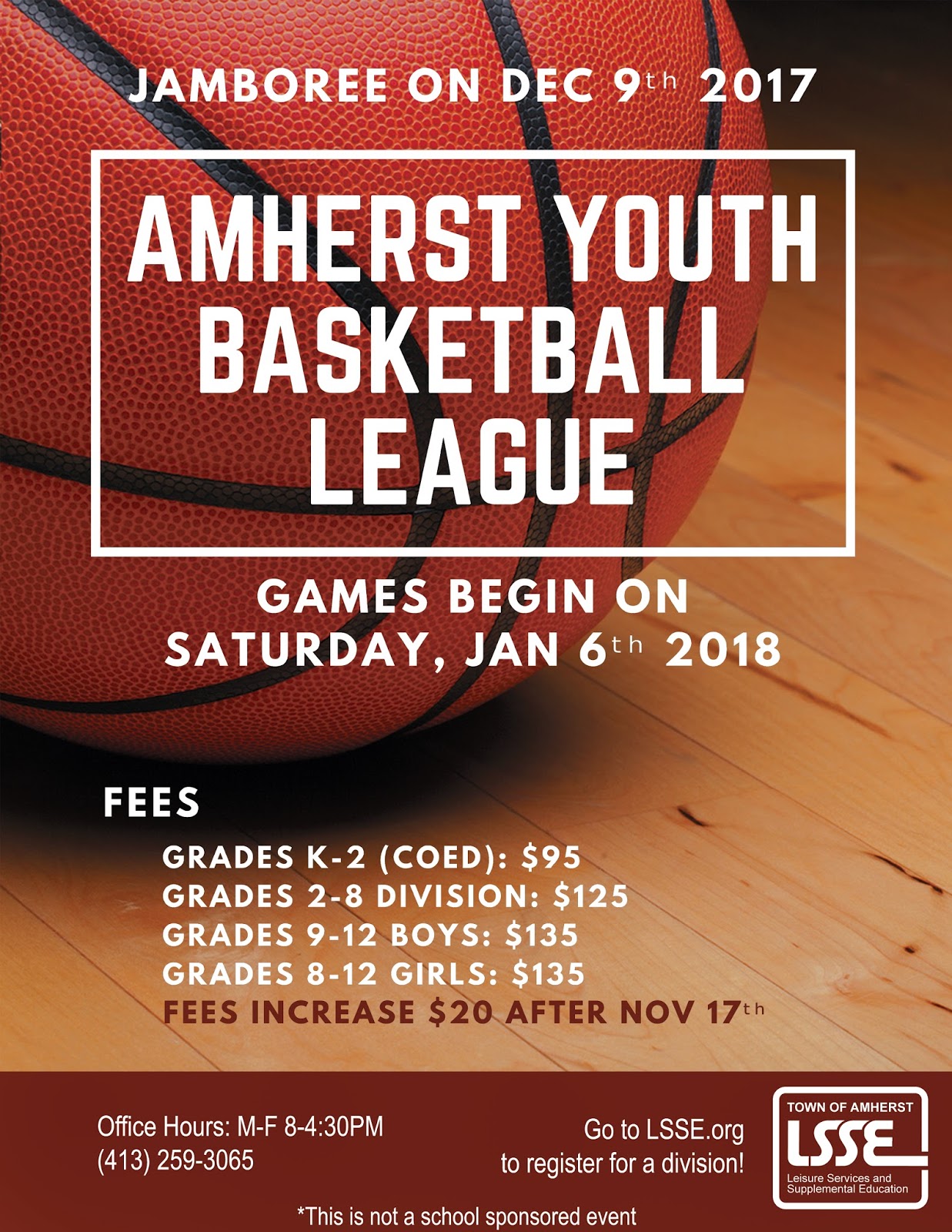 Fort River PGO LSSE Amherst Youth Basketball League