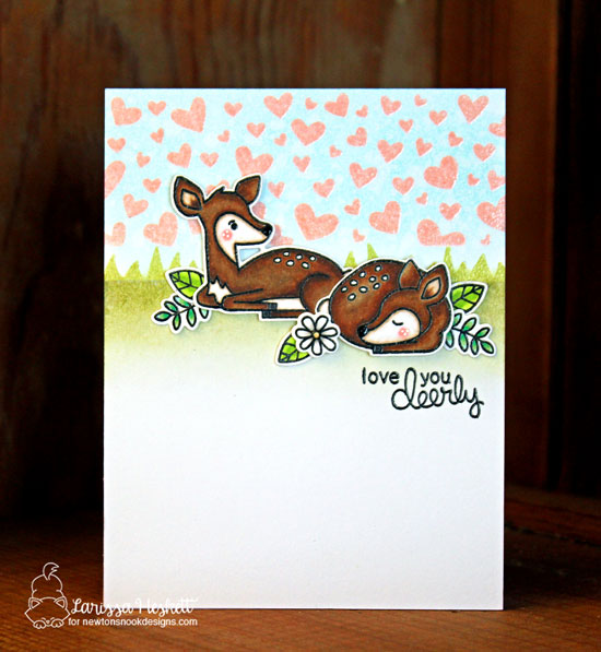 Fawn card by Larissa Heskett | Deer Friend Stamp Set by Newton's Nook Designs #newtonsnook #handmade