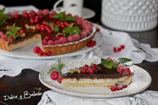 Tarta de Crema de Queso y Chocolate