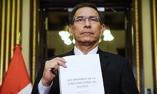 Martín Vizcarra en mensaje a la Nación Vizcarra anuncia creación de la Ley Orgánica de la Junta Nacional de Justicia