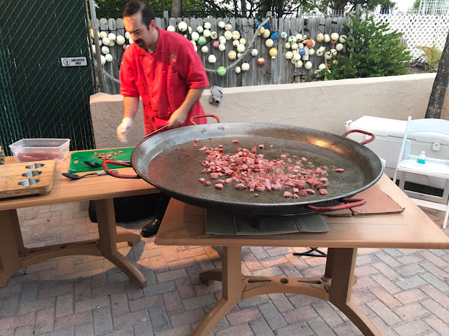 chef, paella, chicken paella, food, yummy