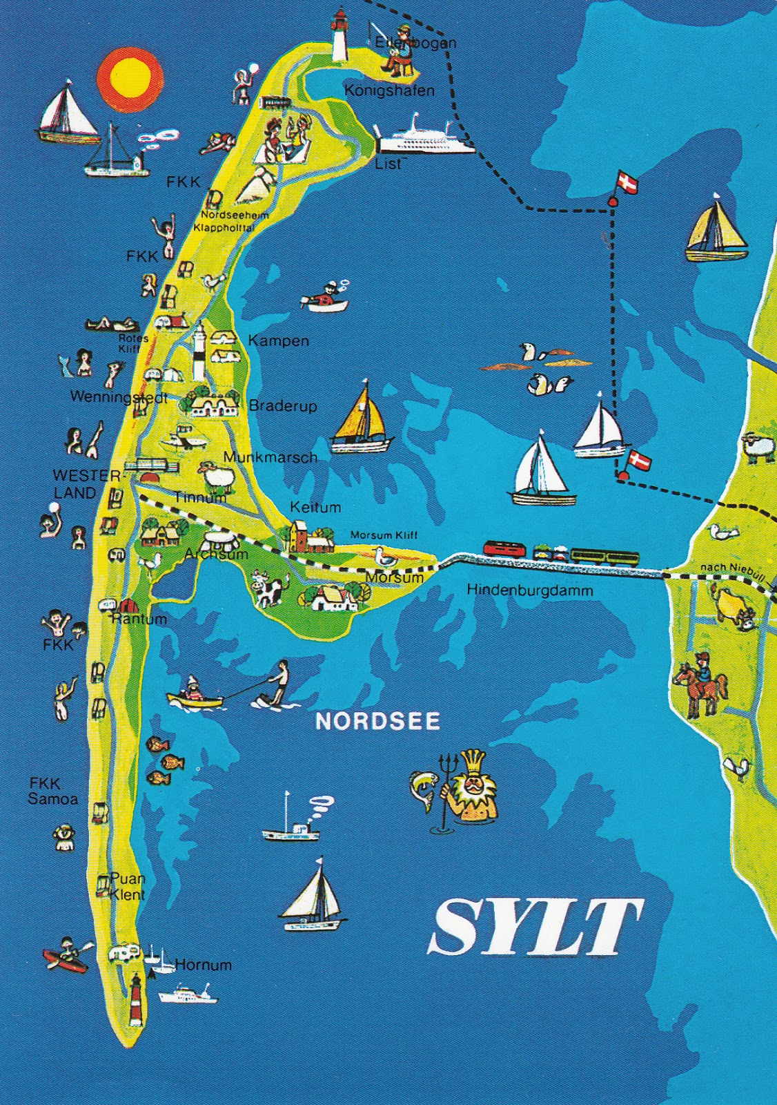 My postcard and stamp week: Germany: Sylt