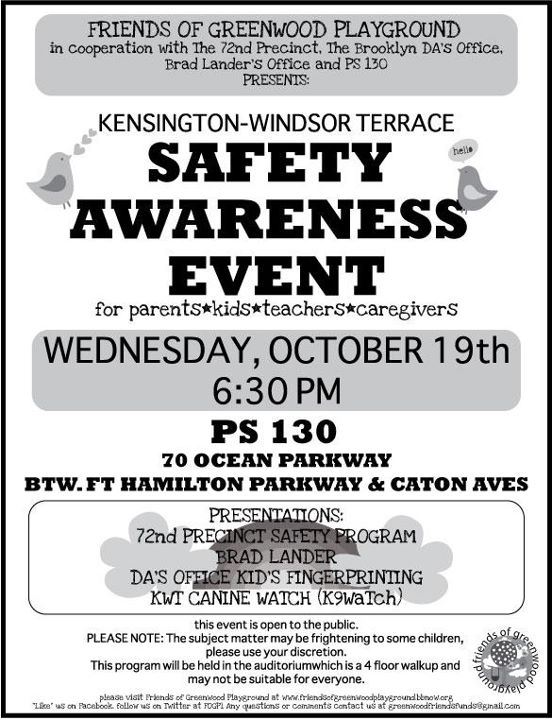 KARMABrooklyn Blog SAFETY AWARENESS EVENT FOR PARENTS, KIDS, TEACHERS
