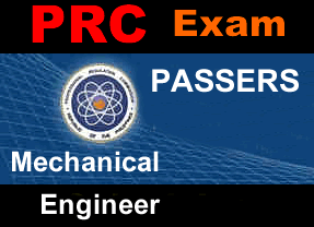 List of Mechanical Engineer Licensure Examination Passers March 7-8, 2015