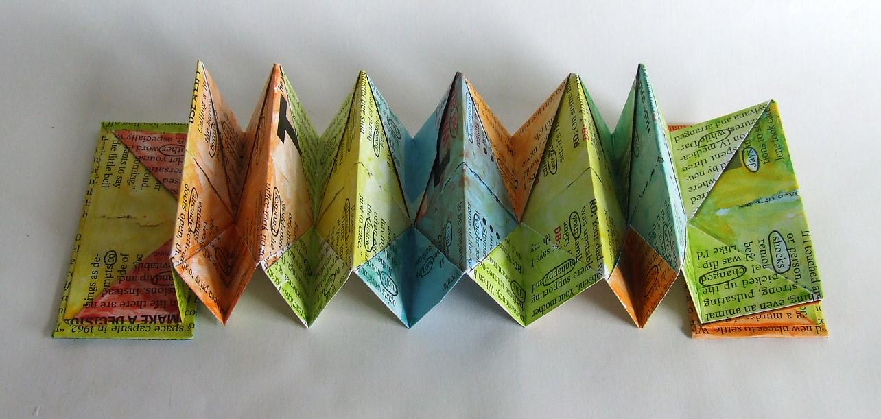 a tiny zig-zag book