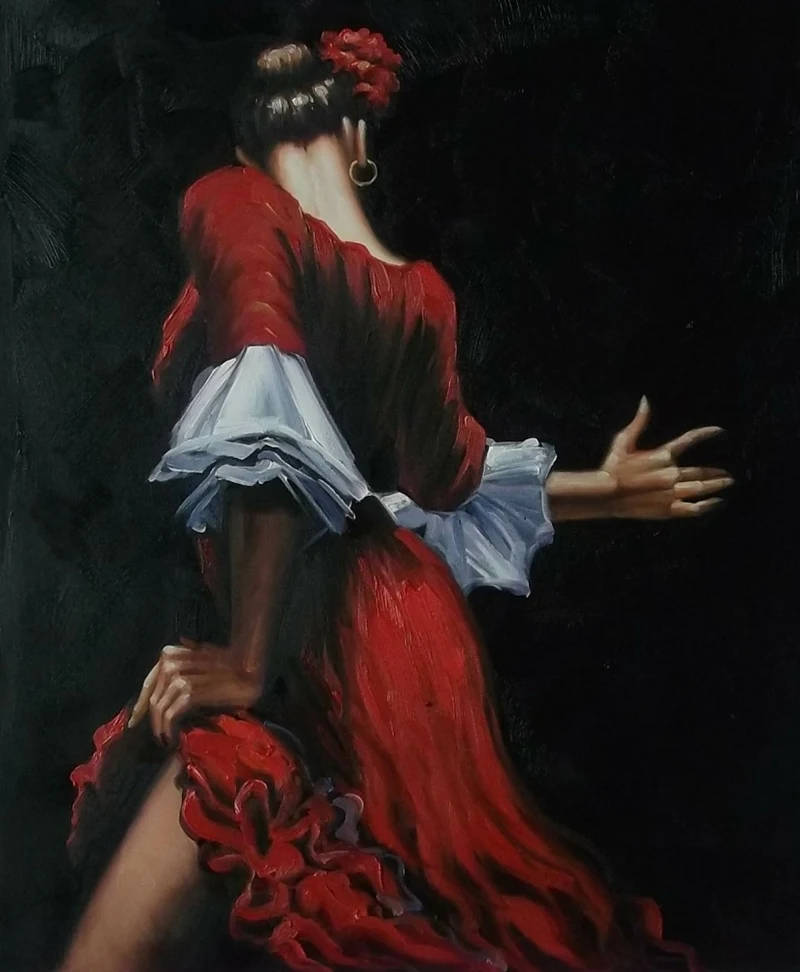 Fabian Perez 1967 ~ Argentine Figurative painter | Flamenco Dancers