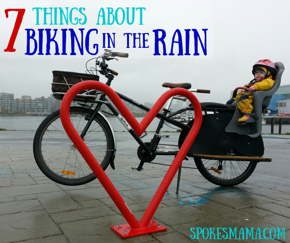 spokesmama 7 things about biking in the rain