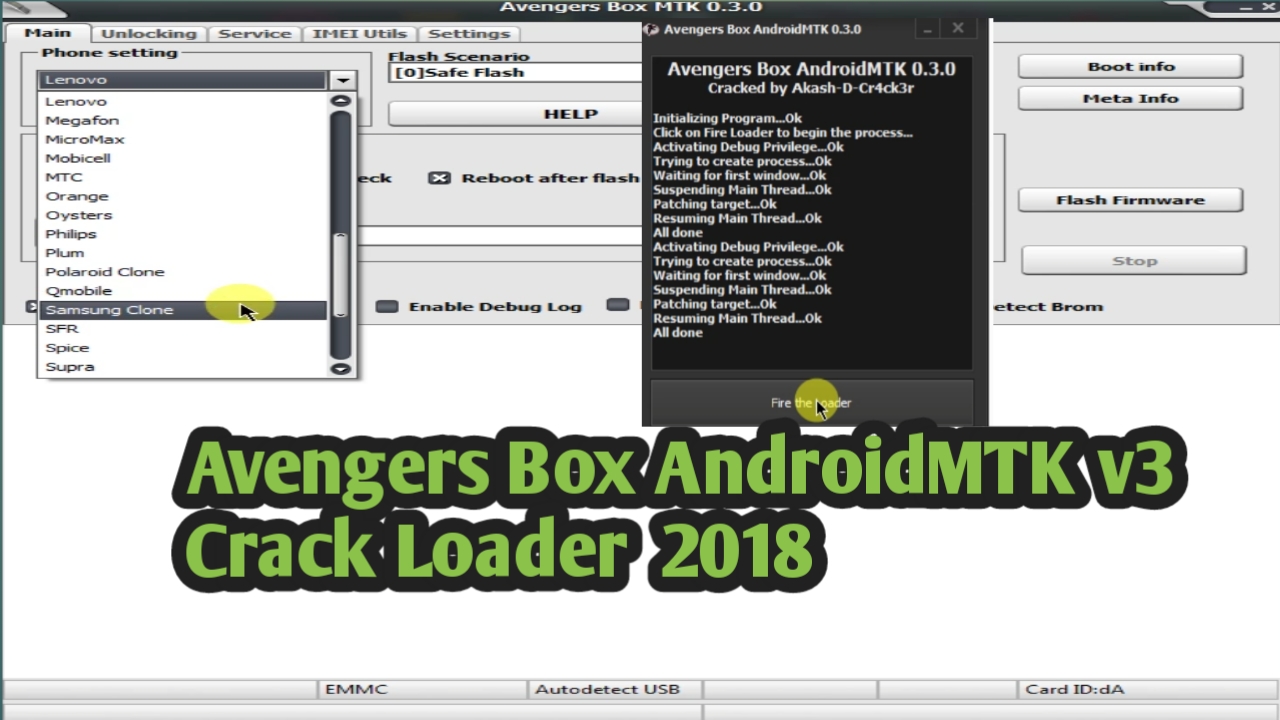 GSM REPAIR Avengers Box AndroidMTK v3 Crack Loader 2018