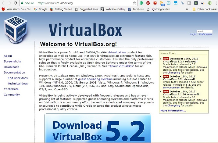 Virtualbox downalod and install on windows 10