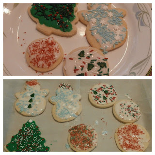Christmas decorated sugar cookies