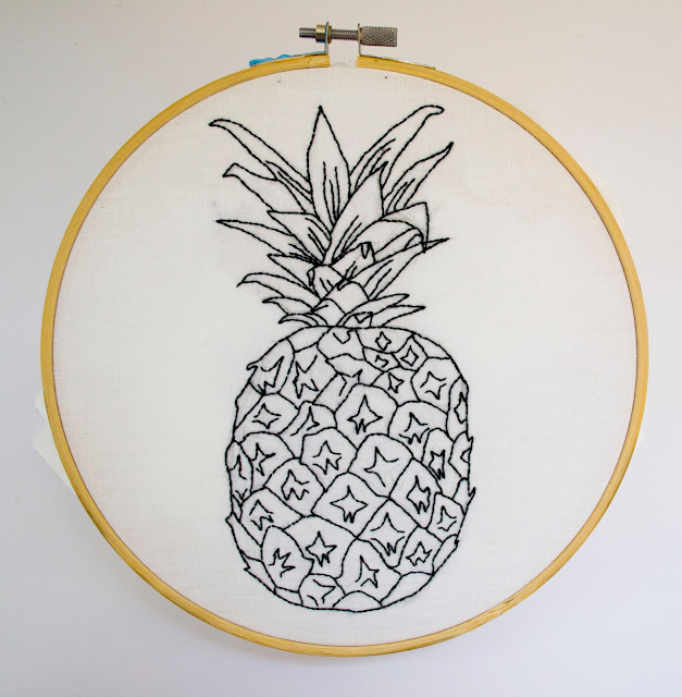 pineapple embroidery