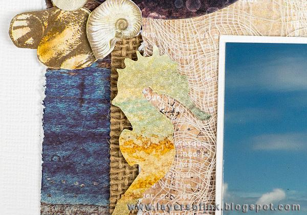Layers of ink - Wilderness Layout by Anna-Karin with Prima French Riviera papers