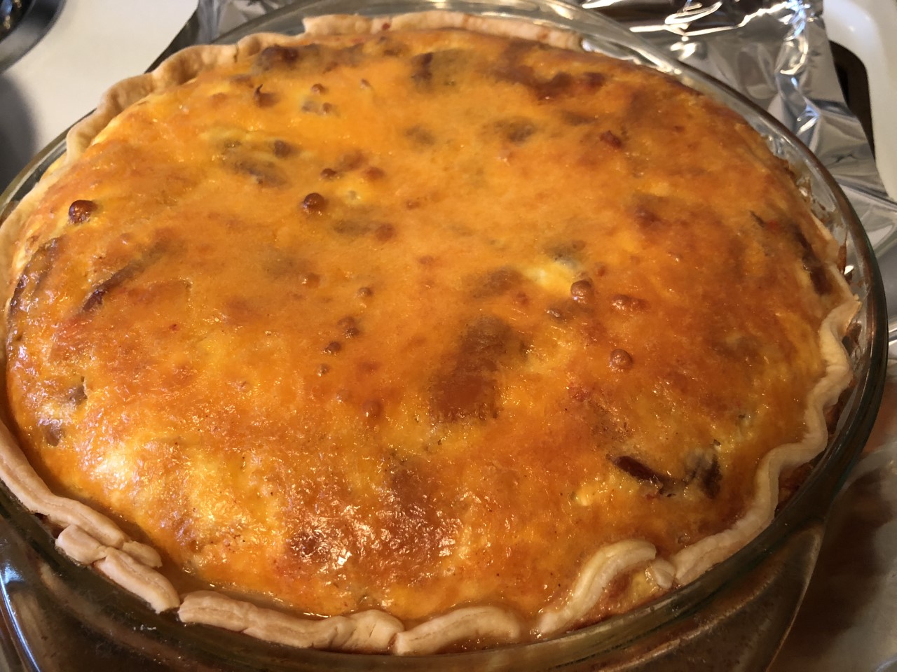 Chicken Soup for the Bowl BACON AND VEGGIE QUICHE